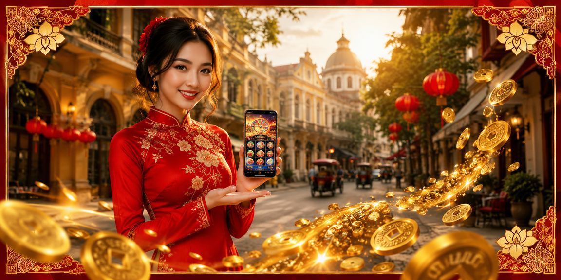 Trò chơi slot chủ đề áo dài Hà Nội với thiết kế lấy cảm hứng văn hóa Việt